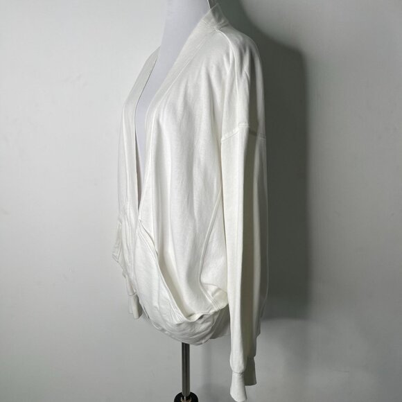 SWEATY BETTY #SB8086 Women's White Cora Cotton Cardigan Size US 8 - Picture 2 of 10